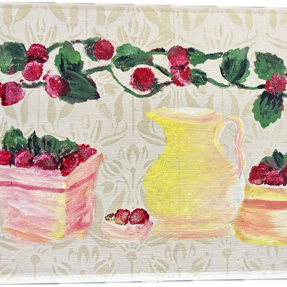 Handpainted Vintage Wooden Tea Box - Picture 5 of 14